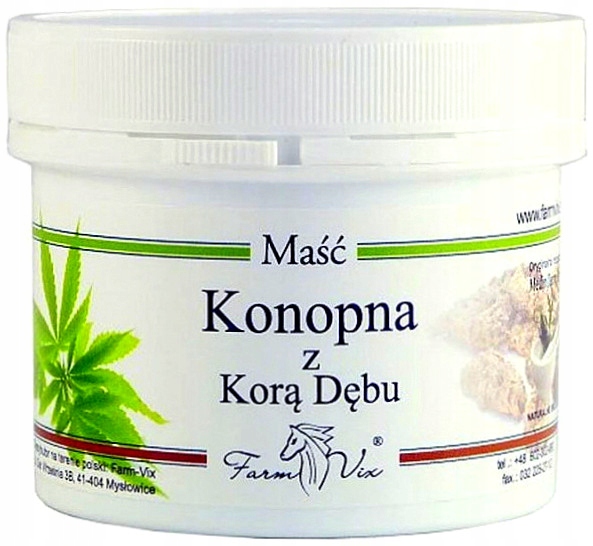 

Maść Konopna z Korą Dębu 150 ml+ na Hemoroidy