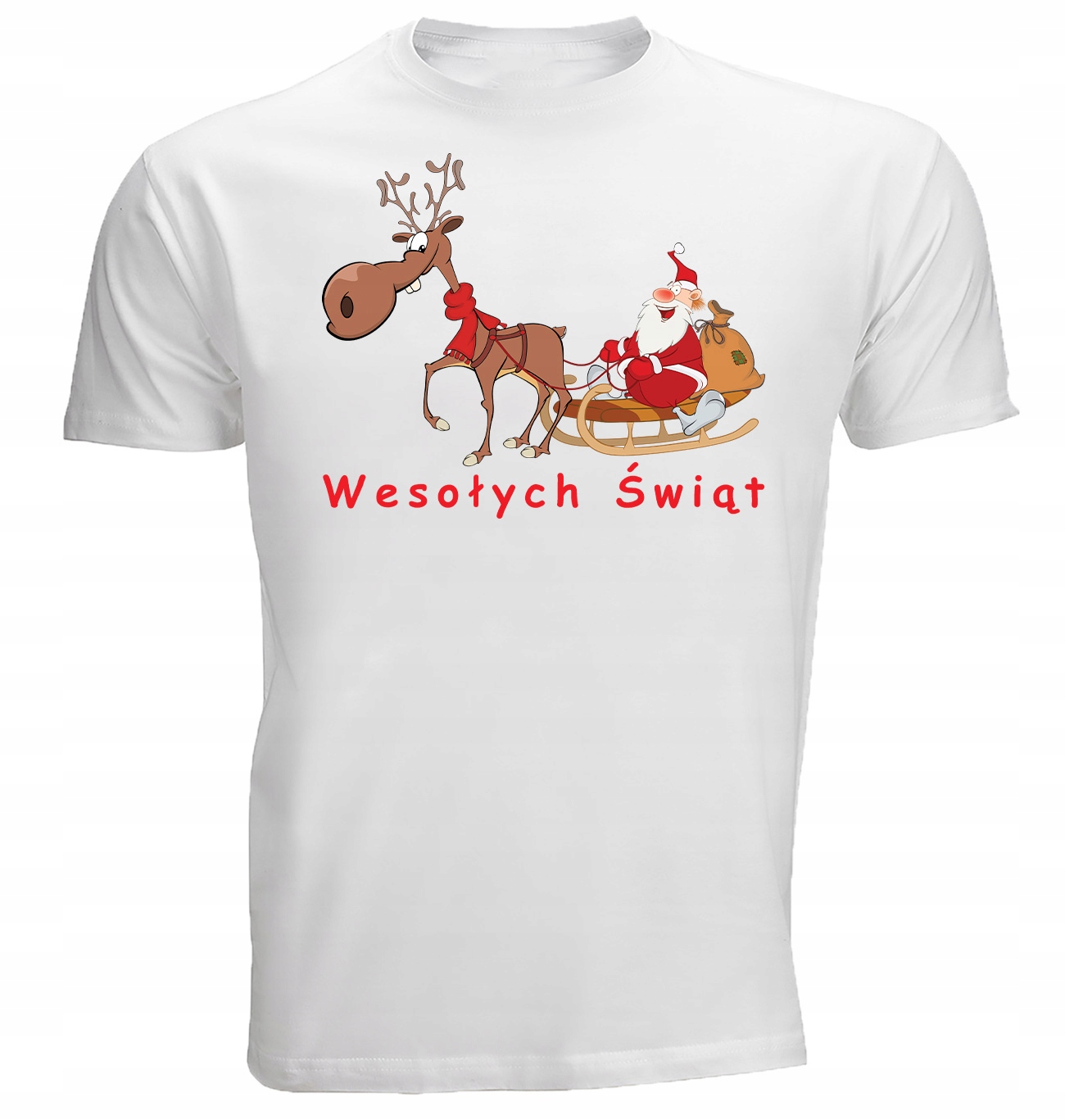 

Koszulka T-shirt Świąteczna Mikołaja Renifer L