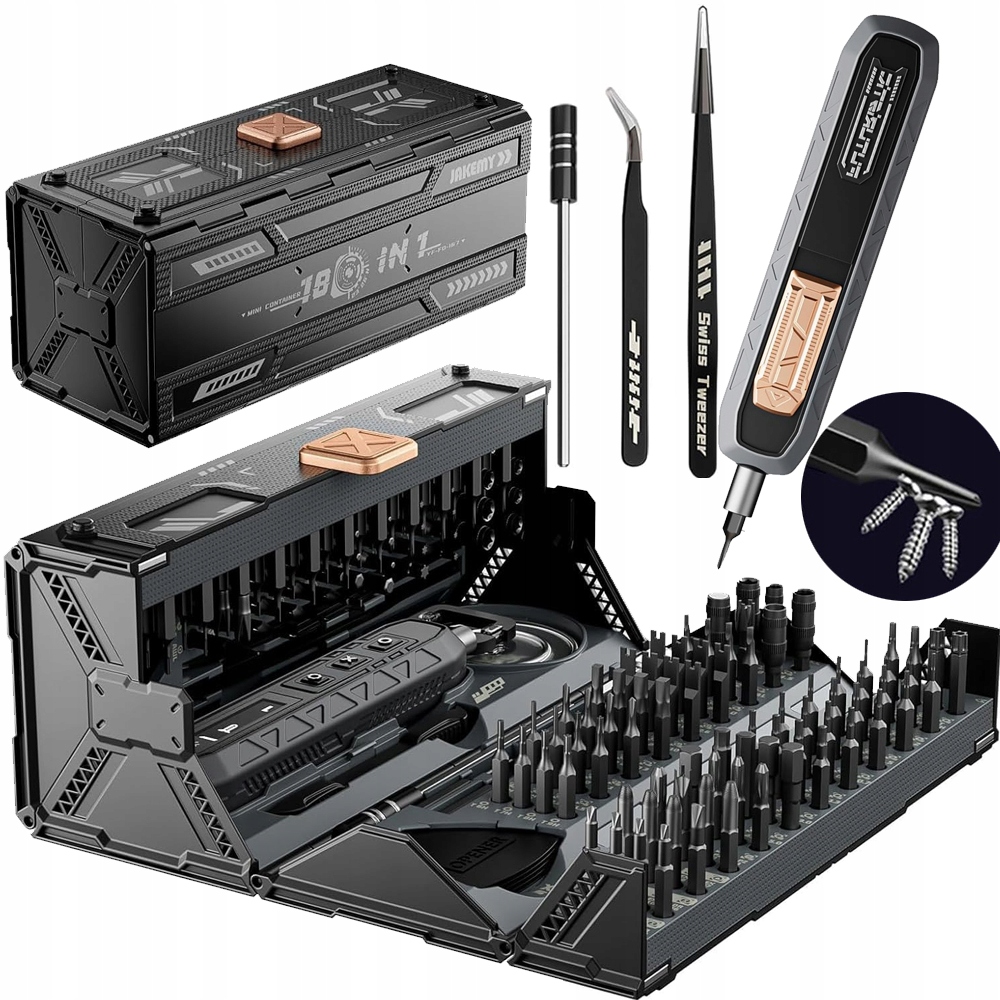 Sada Akumulátorových Šroubováků Přesný Elektrický Šroubovák 180 Bitů Pouzdro