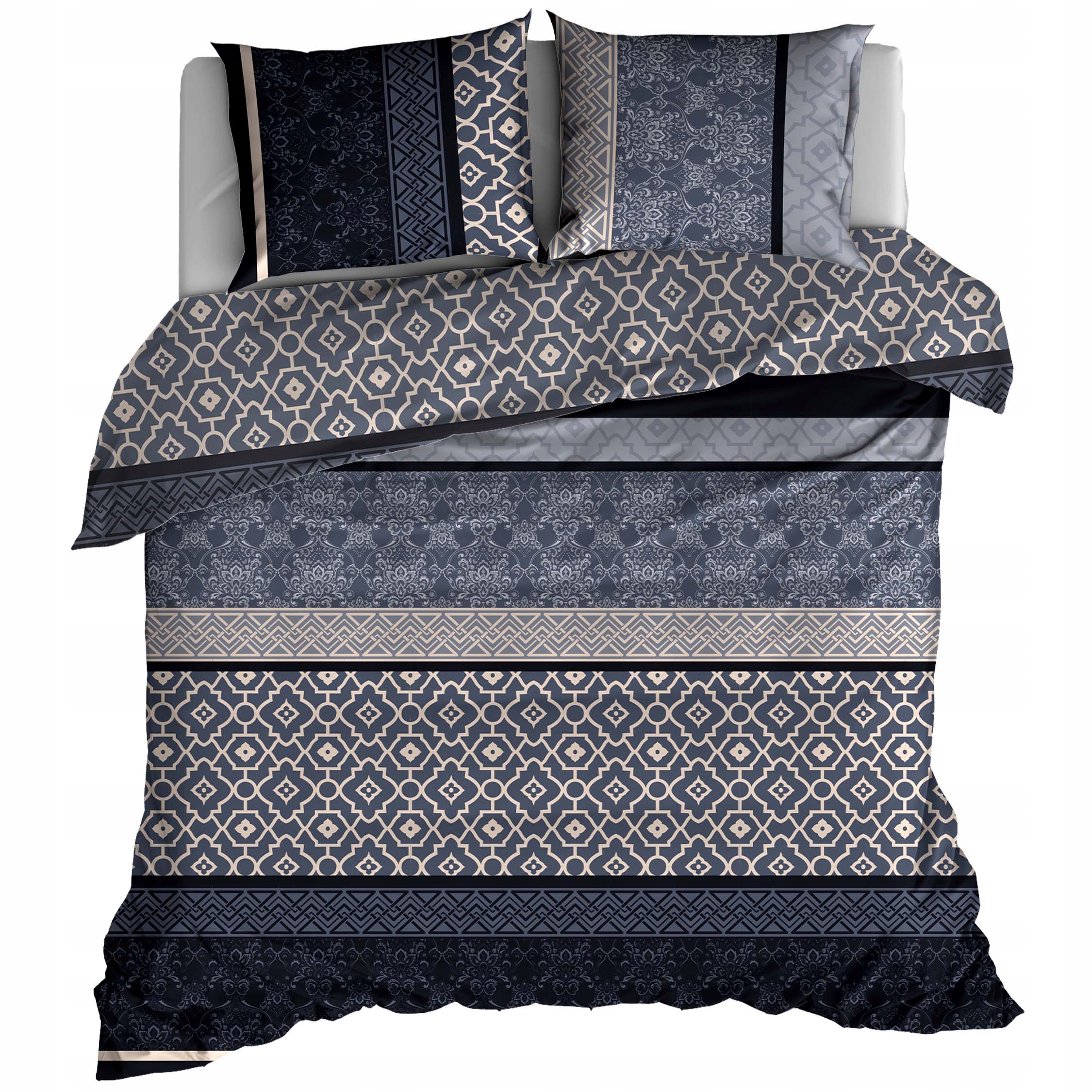 

Pościel Bawełniana 200x200 Loftowa Czarna