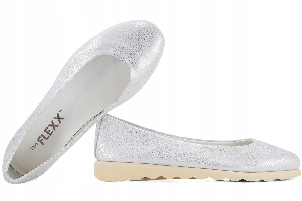 The Flexx C122-08 Dámské Balerínky Polobotky Baleríny stříbrné, stříbrná, 36