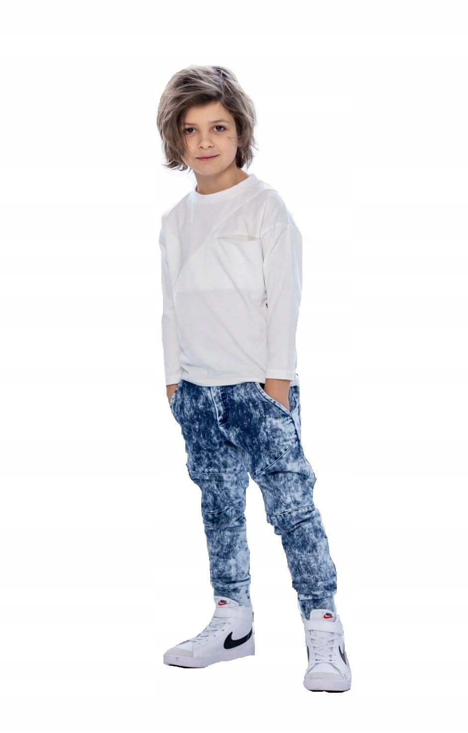 

Bluzka longsleeve kremowy Mash Mnie 116/122