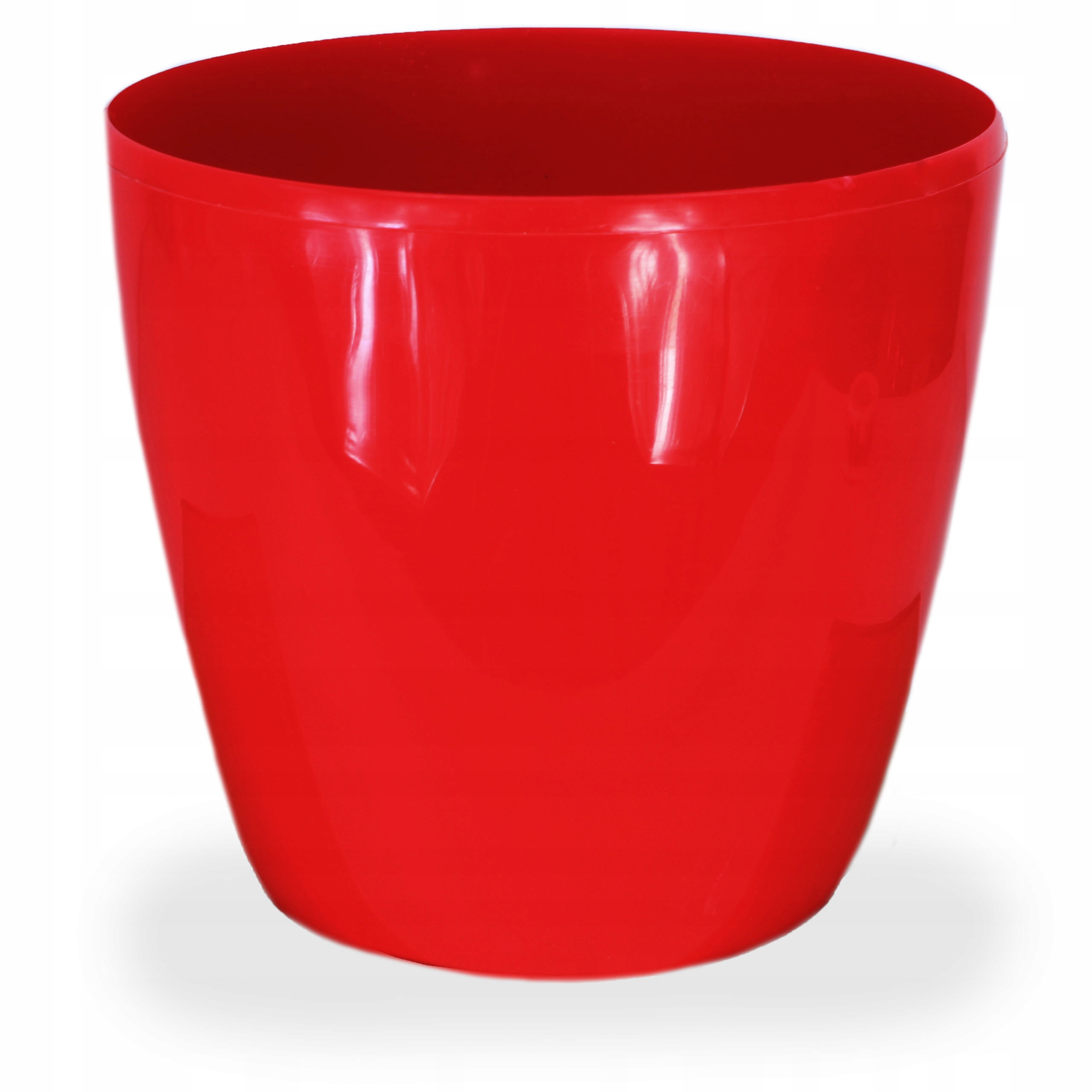 DONICZKA biała POŁYSK donica OSŁONKA ziemia 15 cm osłonka