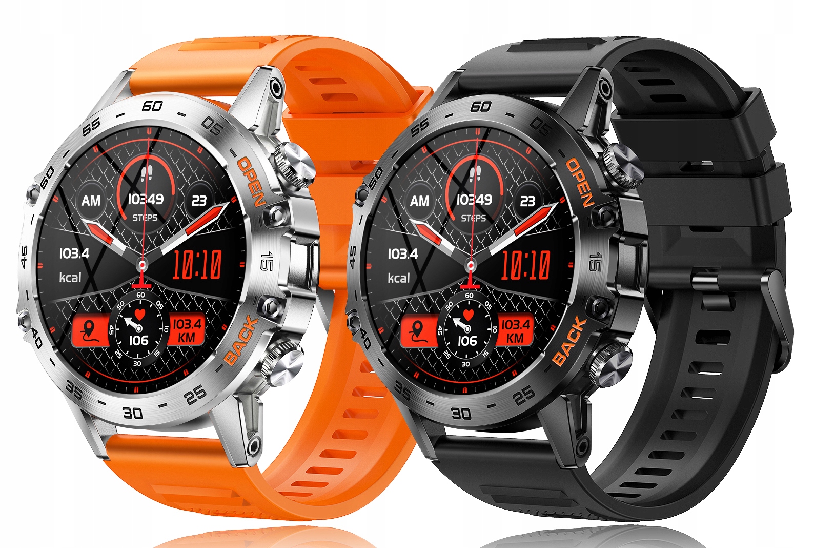 SMARTWATCH ZEGAREK MĘSKI MENU PL ROZMOWY SMART WATCH WODOODPORNY + GRATIS Komunikacja Bluetooth