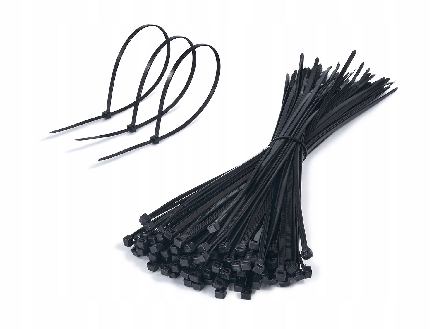 Opaski Zaciskowe Kablowe Trytytki Czarne 5x250mm 100SZT