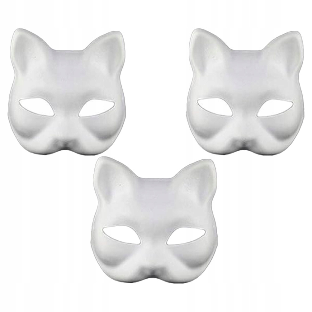 BIAŁA MASKA DIY MASKI THERIAN ZWYKŁA 3 SZT