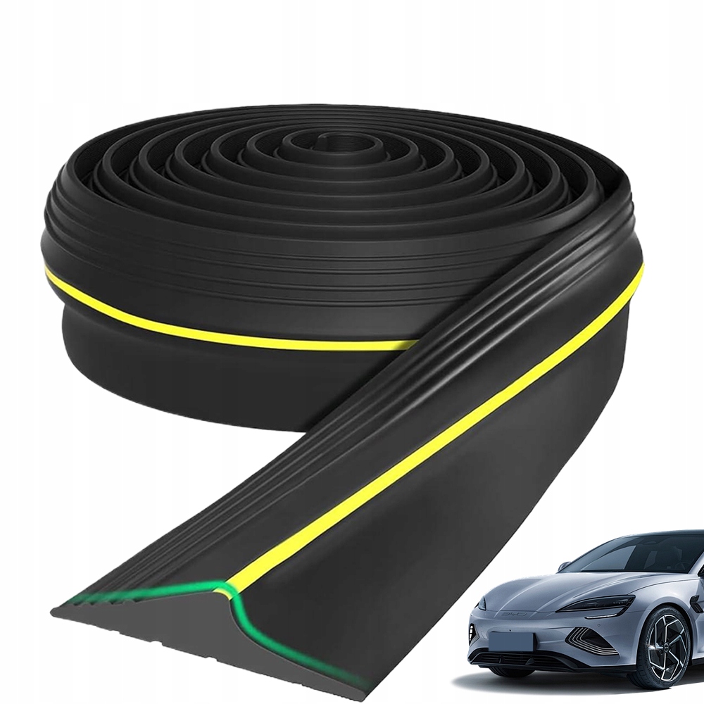 Garážové těsnění, gumový práh pro garážovou bránu do garáže, 12x90 mm 6 m
