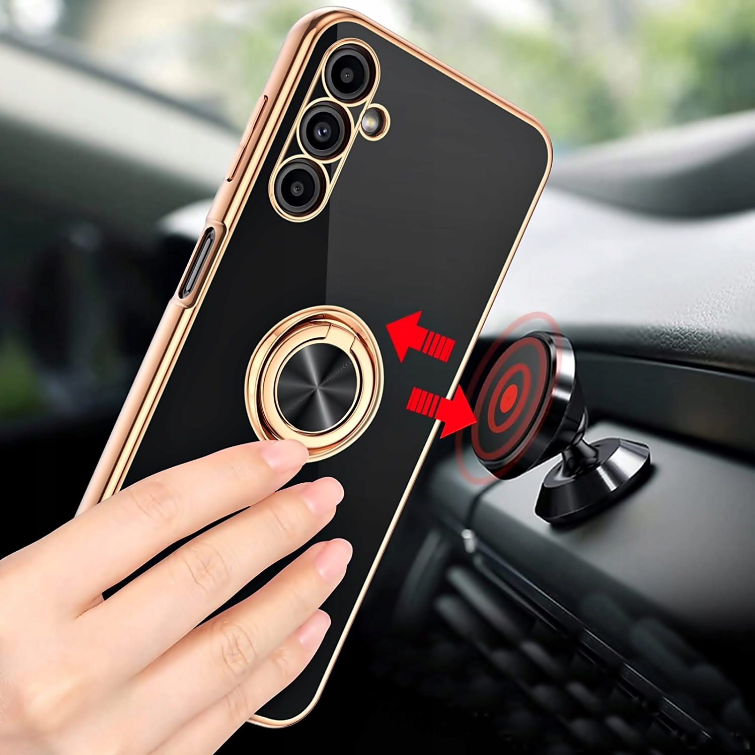 Etui GLAMOUR RING do SAMSUNG Galaxy A54 5G |+SZKŁO Kod producenta Etui PLATING RING do SAMSUNG A54 5G