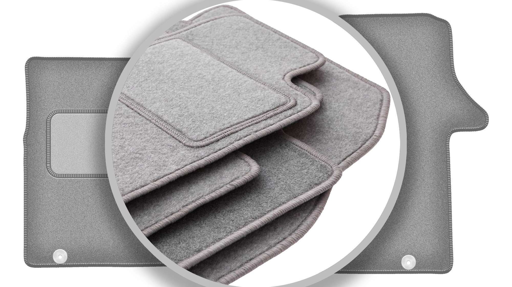 Velurové koberce Oslo šedé pro: Renault Trafic III dodávka 2014-