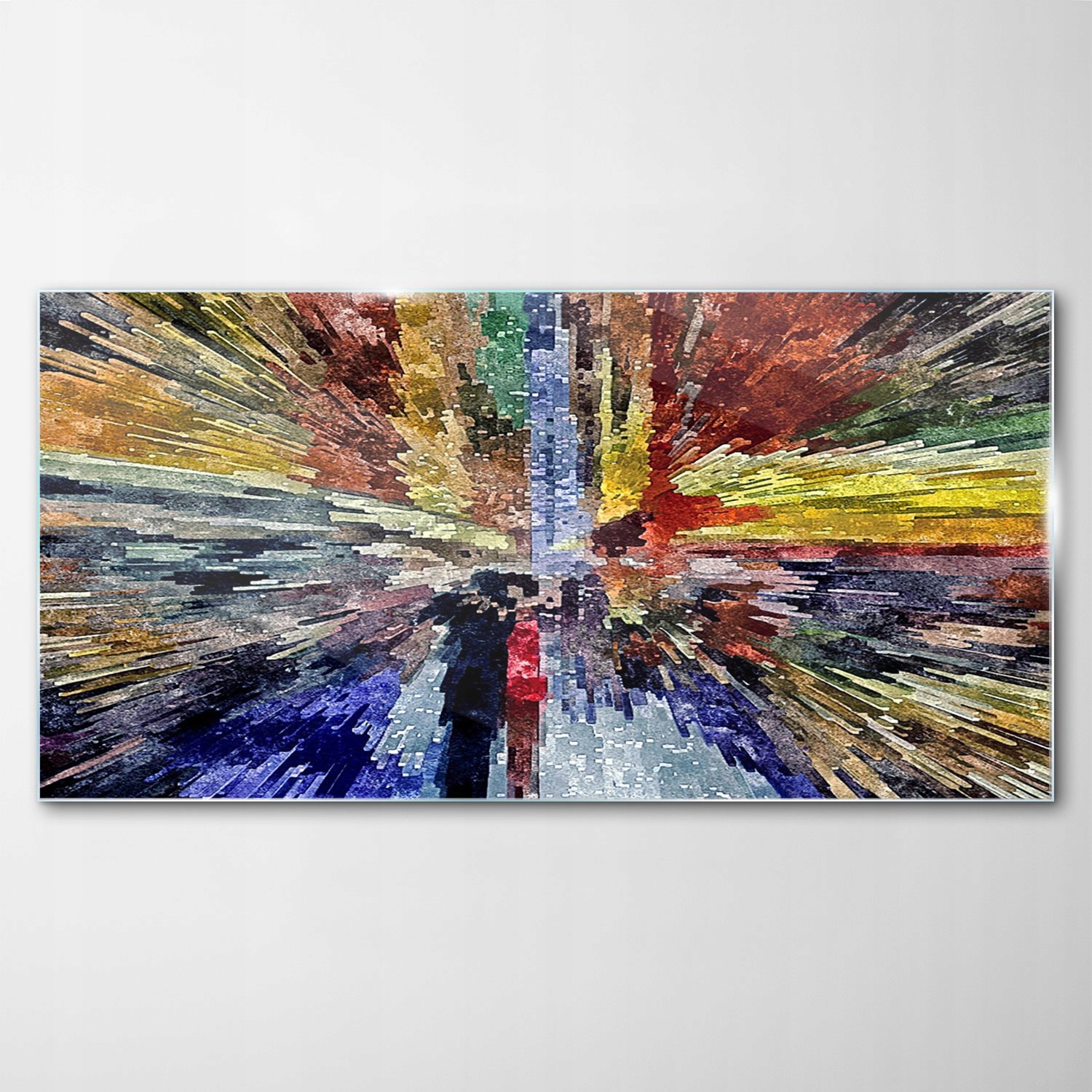 

Hartowany Obraz Szklany Abstrakcja Akwarele 120x60