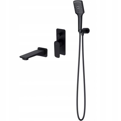 Podomítkový vanový set Larga Cersanit Černý Elegance Funkčnost