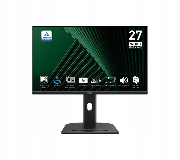 Monitor 27 cali 2K Msi Pro MP275QPG Ips 100Hz 1ms Pivot