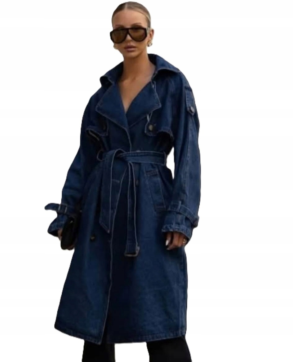 Cocomore Kabát Trencz Jeans Denim Modrý Tmavě modrý 38/M New