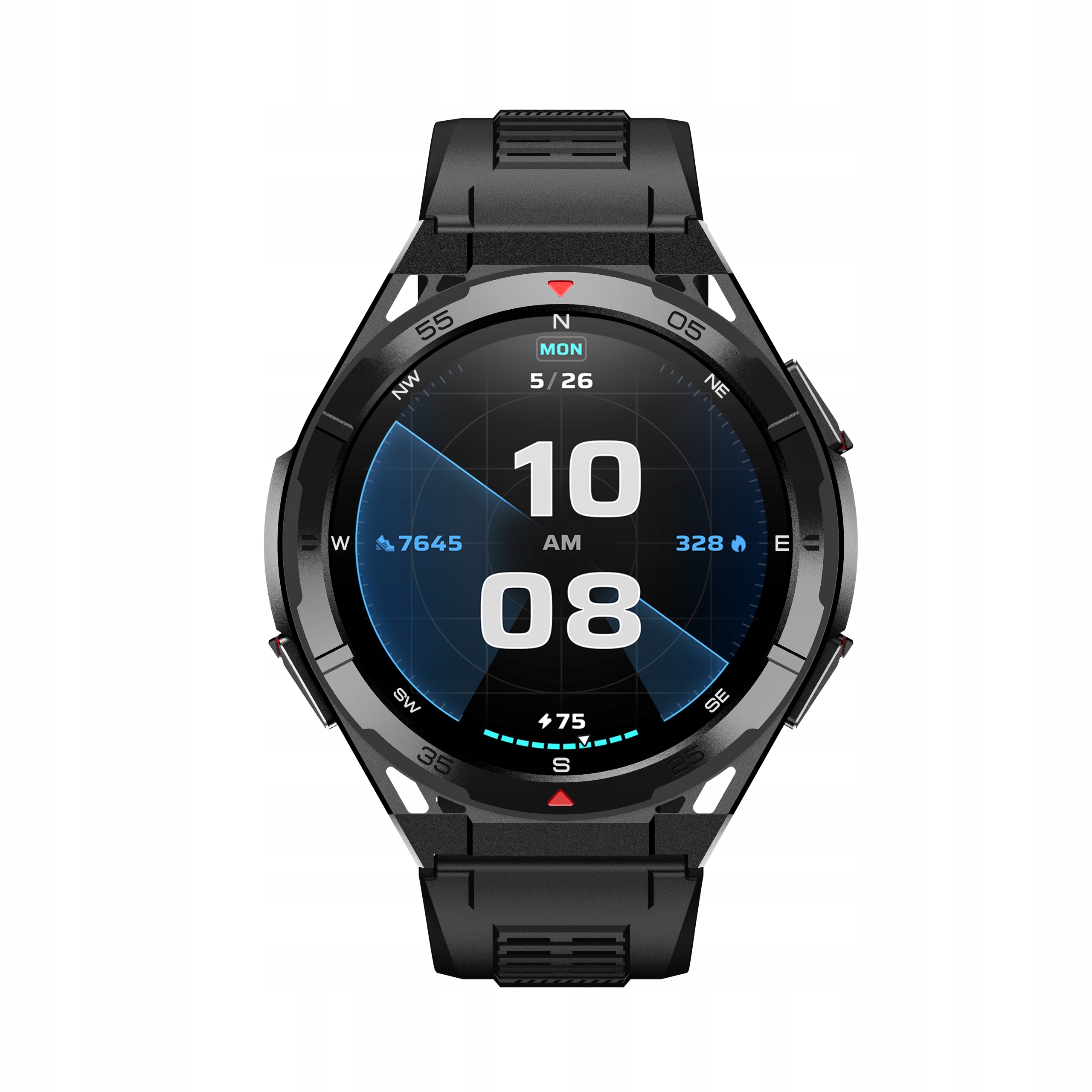Smartwatch męski zegarek Gps Amoled wodoodporny sport menu Pl Smart Watch