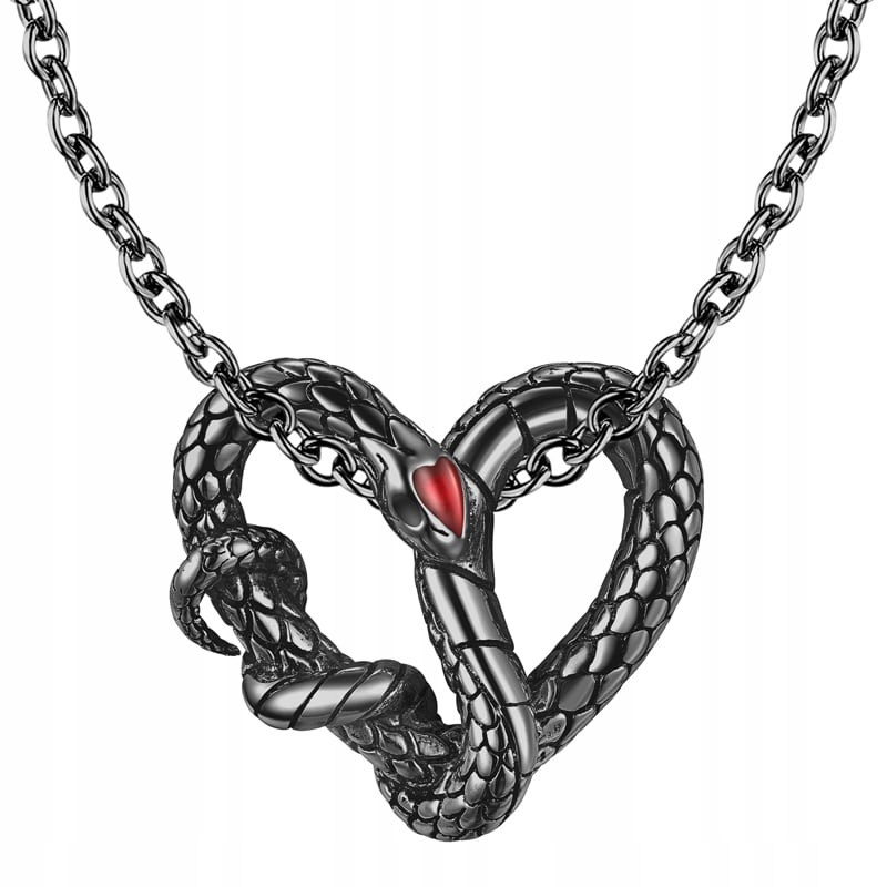 Náhrdelník Řetízek Náhrdelník Černý had Stříbro 925 Náhrdelníky Trusky