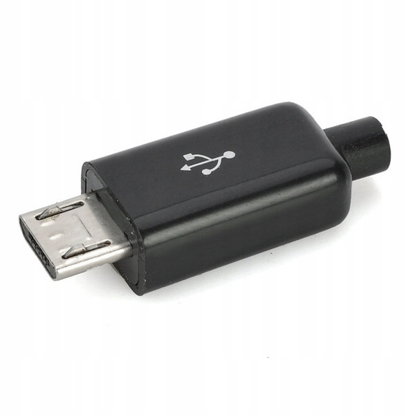 CZARNY WTYK WTYCZKA MĘSKA MICRO USB MICROUSB 5PIN EAN (GTIN) 44833601161719