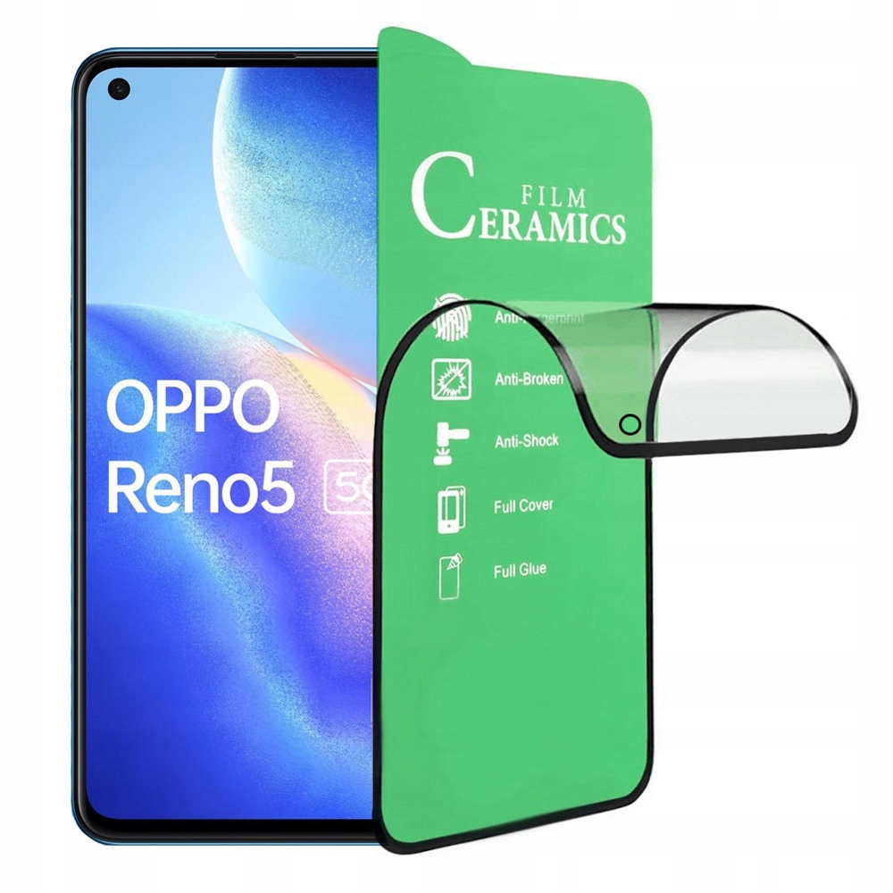 

Szkło Hybrydowe Full Glue Ceramic do Oppo Reno5 5G