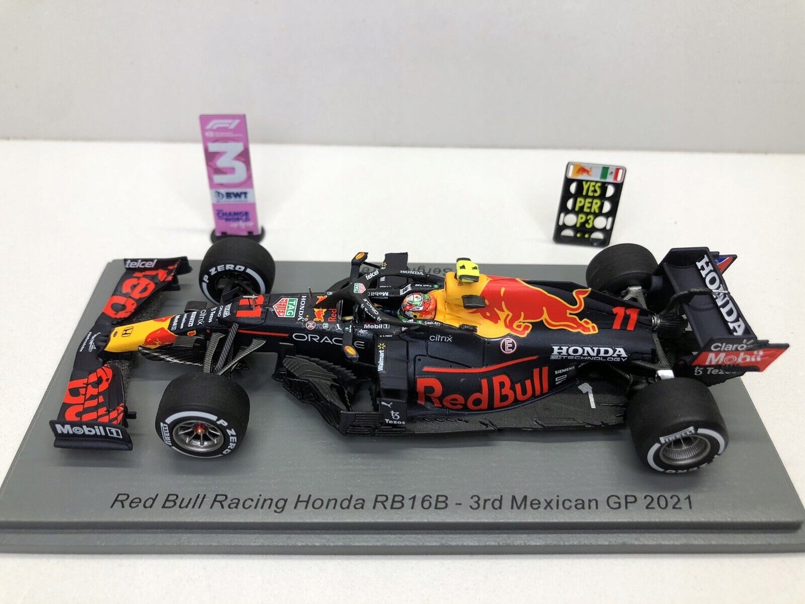 F1 Red Bull RB16B #11 S.Perez Gp Mexika 2021 1/43