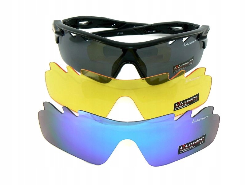 Lozano Polarizační sluneční brýle Vyměnitelné žluté čočky UV400