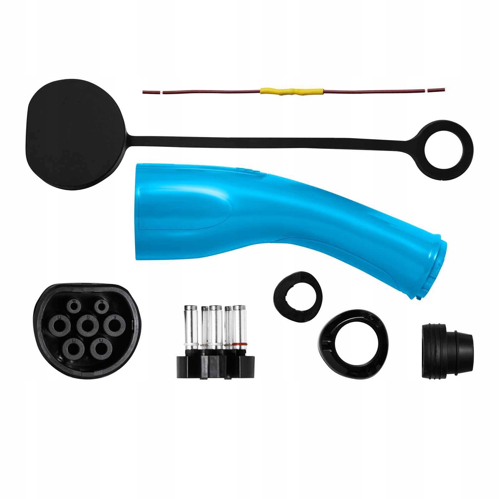 Wtyczka EV Type 2 32A Akyga AK-SC-E04 Złącze żeńskie IEC62196 Typ2 Kod producenta AK-SC-E04