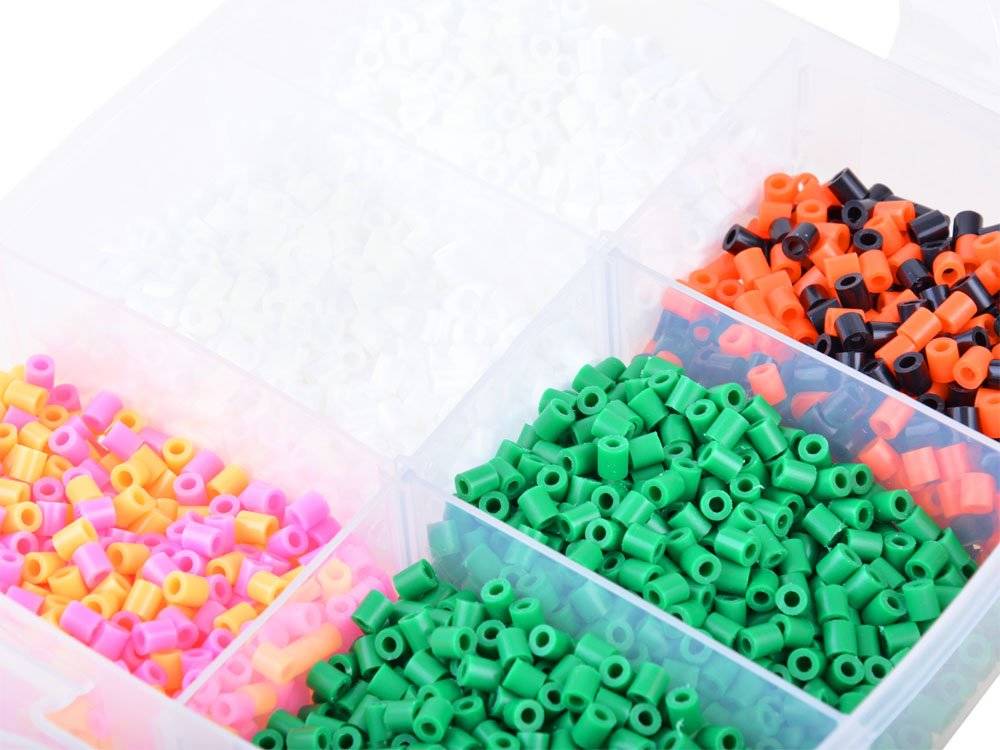 Koraliki do Prasowania dla Dzieci IRON BEADS Zestaw 6000 Koralików Szablony Materiał plastik
