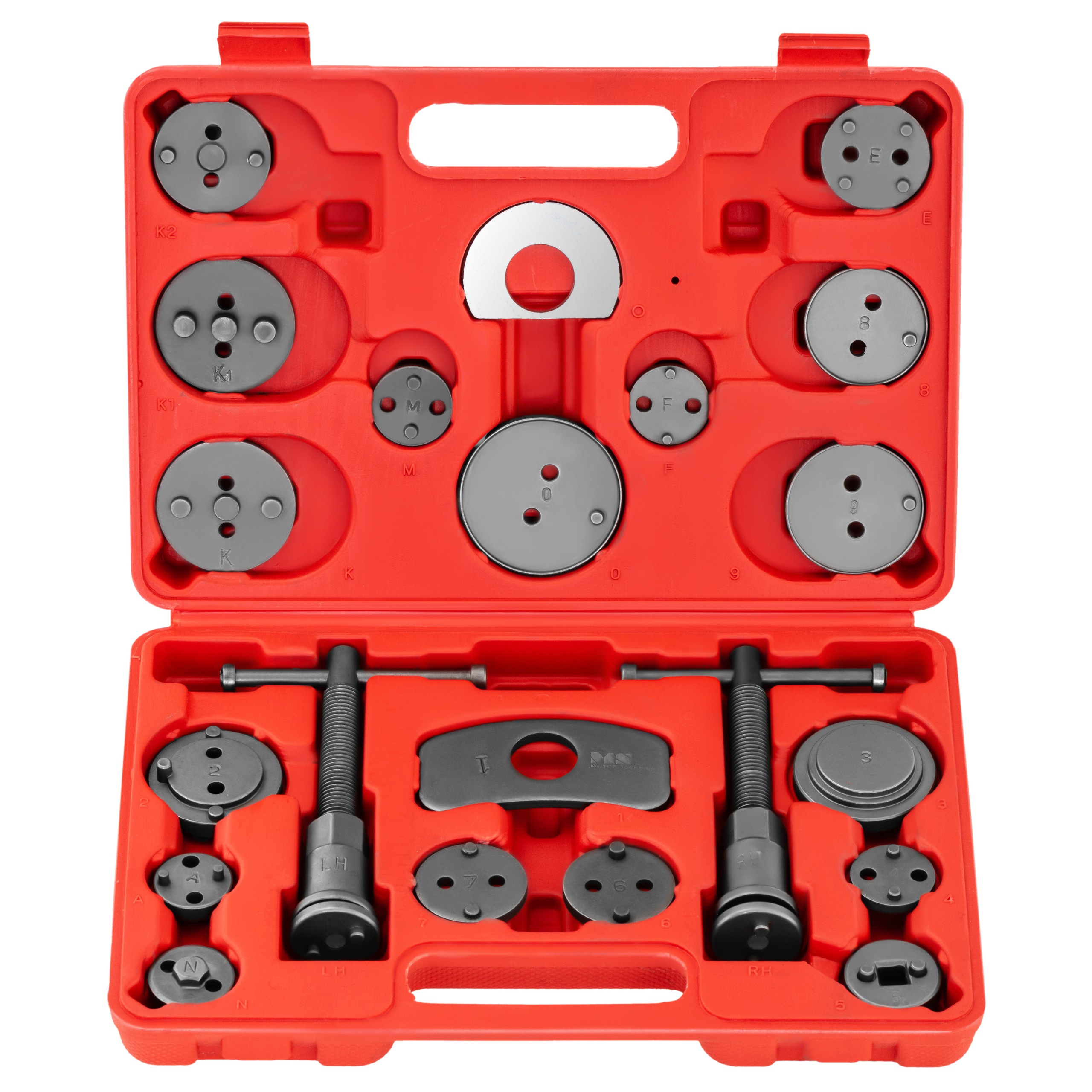 Set for pressing in the caliper pistons h