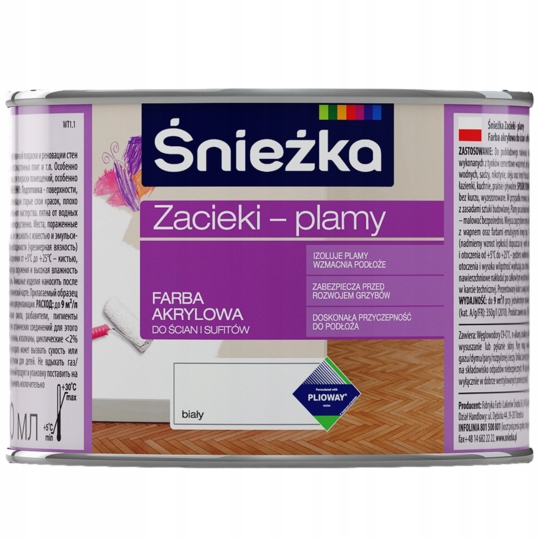 

Śnieżka Zacieki Plamy Farba akrylowa 0,4L