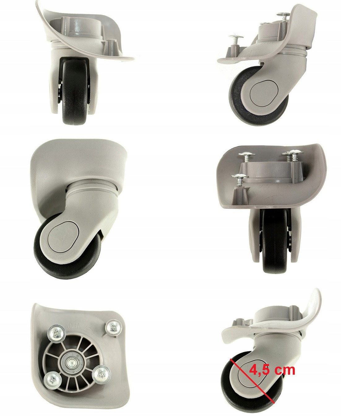 KÓŁKO DO WALIZKI CZĘŚĆ BAGAŻ SERWIS NAPRAWA CZĘŚCI Rodzaj twarda