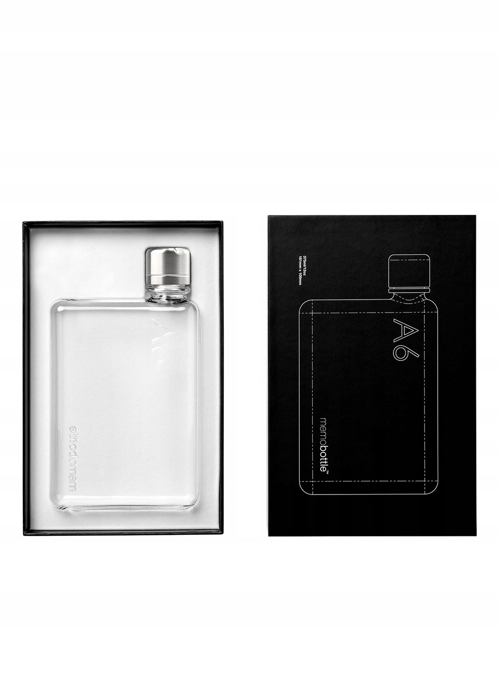 Wielorazowa butelka na wodę Memobottle Original A6 375 ml - clear Marka inna marka