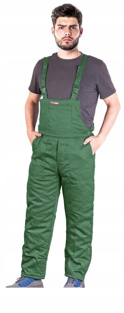 Zateplené montérky s laclem Reis Smo-plus L Zelená