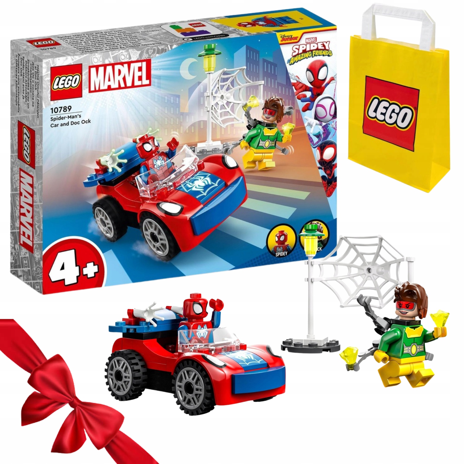 Zestaw Klocków Lego MARVEL10789 Samochód Spider-mana I Doc Ock