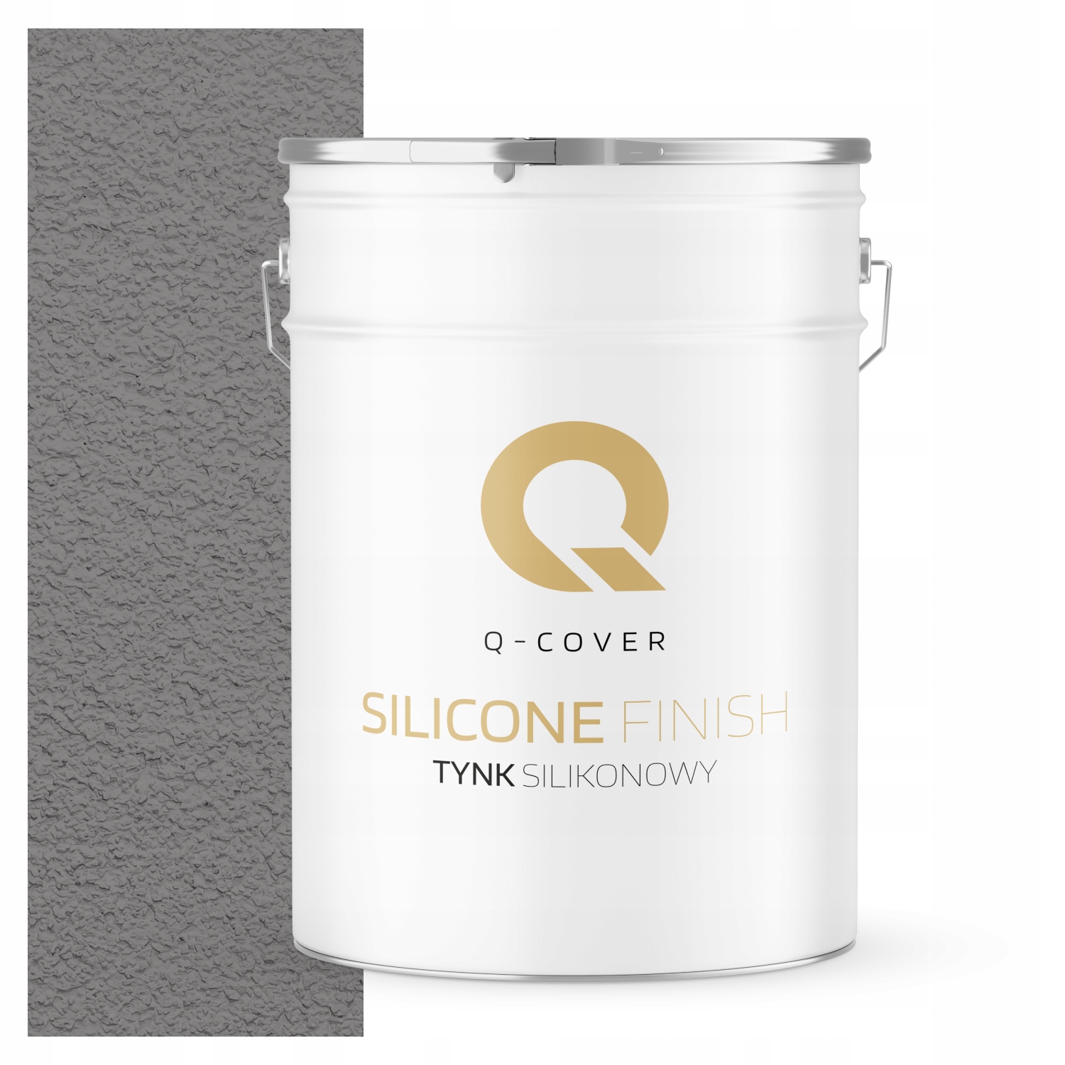 Silikonová Fasádní Omítka Šedá Ocelová Světlá 25 Kg Granulace 1.0 mm F265