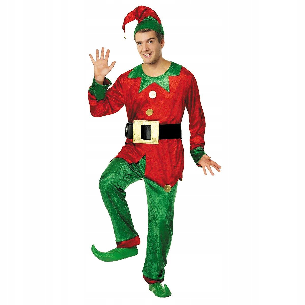 Kostým Elf Dospělí L/XL Pomocník Mikuláše Vánoce
