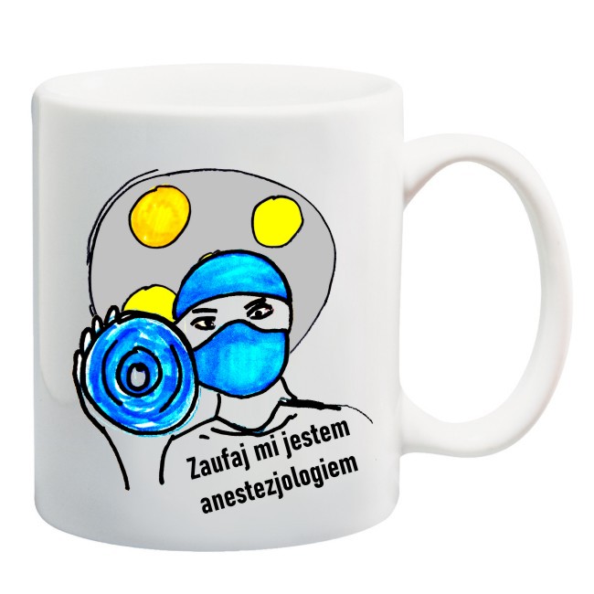 

Kubek anestezjolog lekarz narkoza doktor medycyna