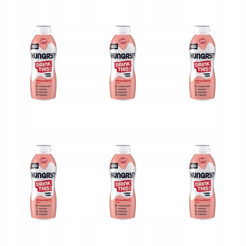 Zott Hungry Drink Strawberry 500 ml X6