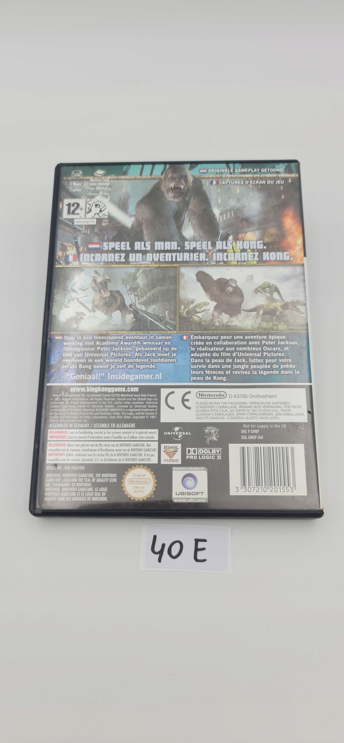 NINTENDO GAMECUBE PETER JACKSON'S KING KONG Producent Nintendo