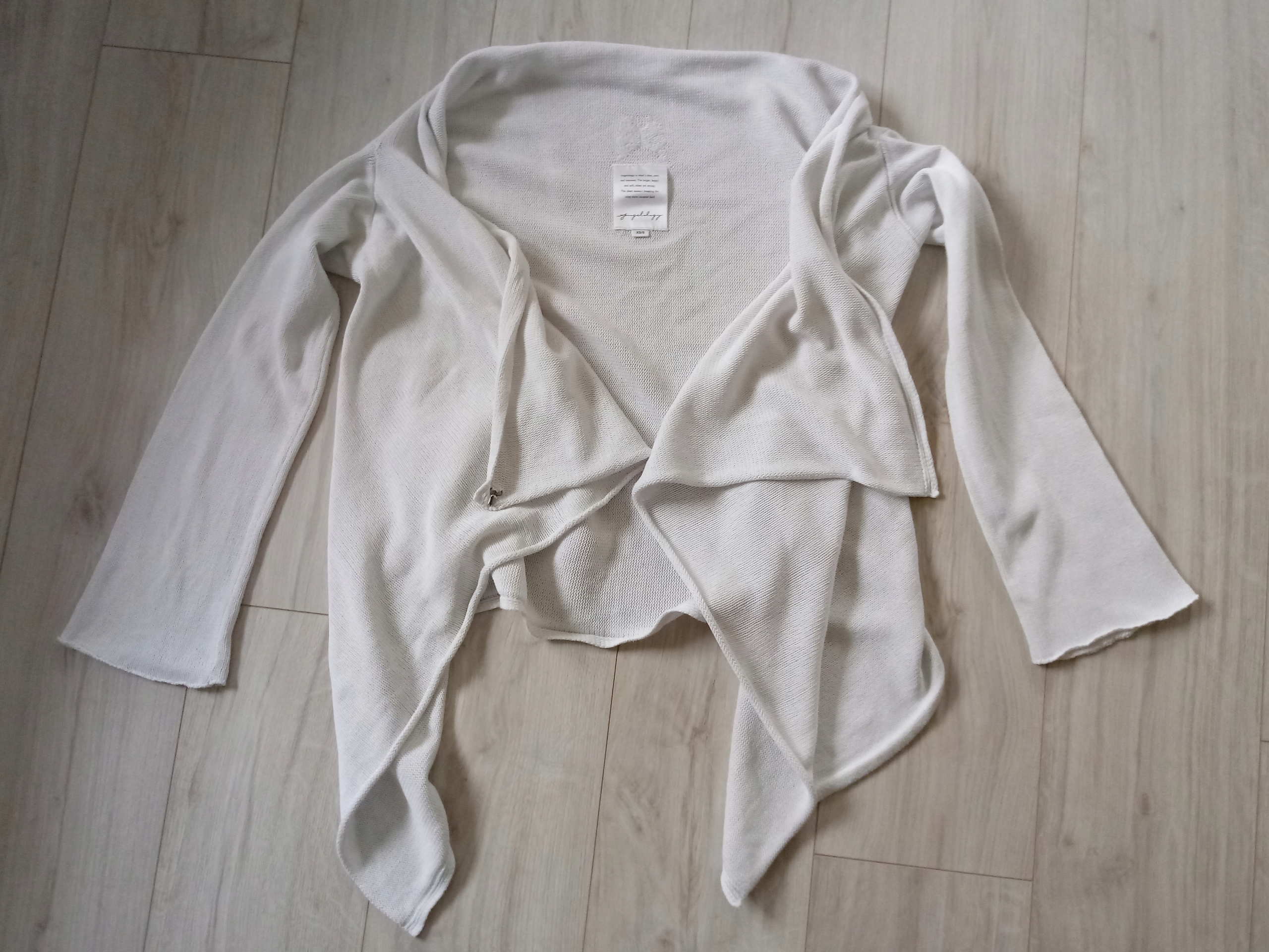 Kardigan sweter biały S, XS, 40