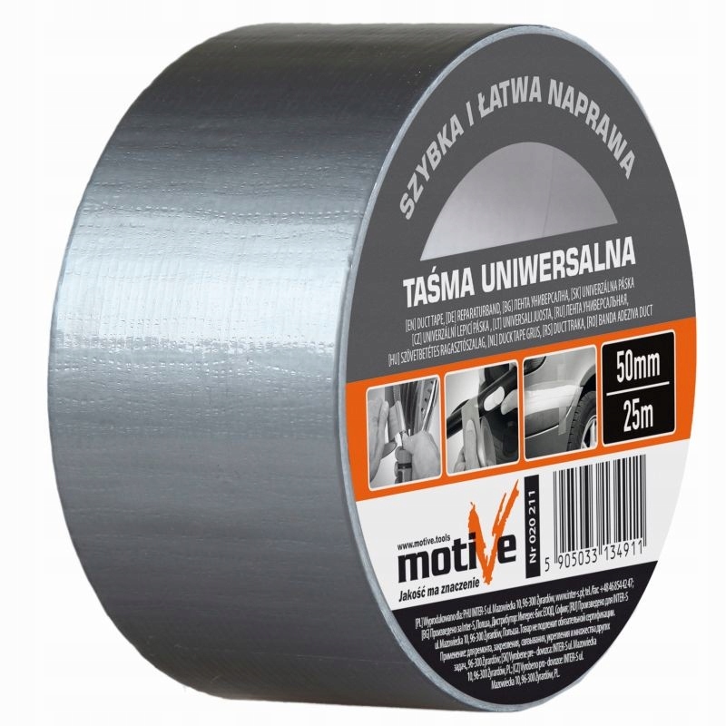 

Taśma Naprawcza Szara Mocna Duct Tape 48MM X 50M