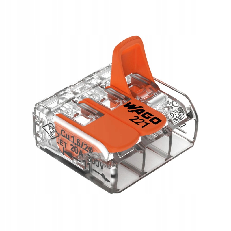 

Zacisk instalacyjny 3x4,0mm2 złączka Wago 221-413
