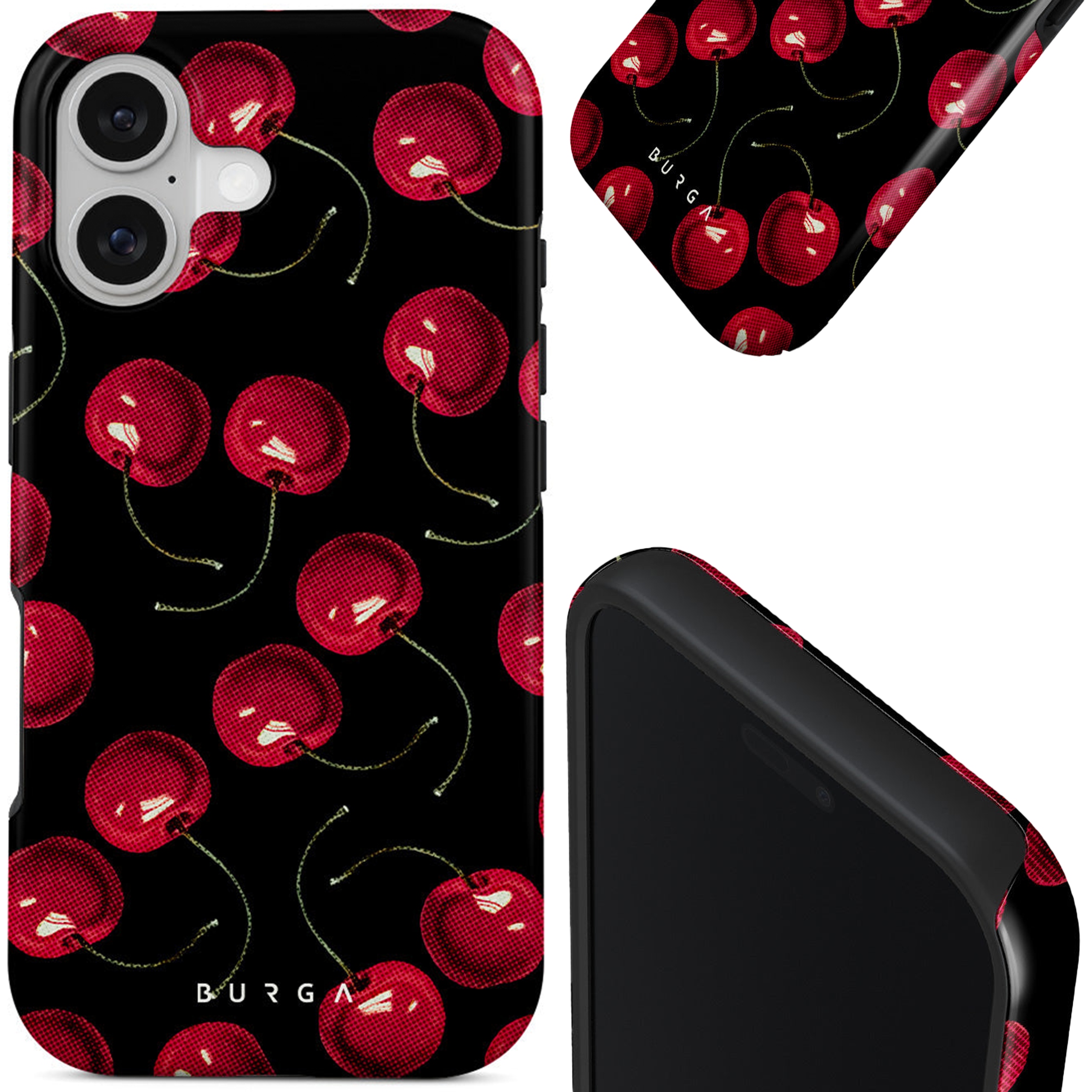 Etui Burga do iPhone 17 Tough Case Cherrybomb Obudowa z MagSafe Kobieca