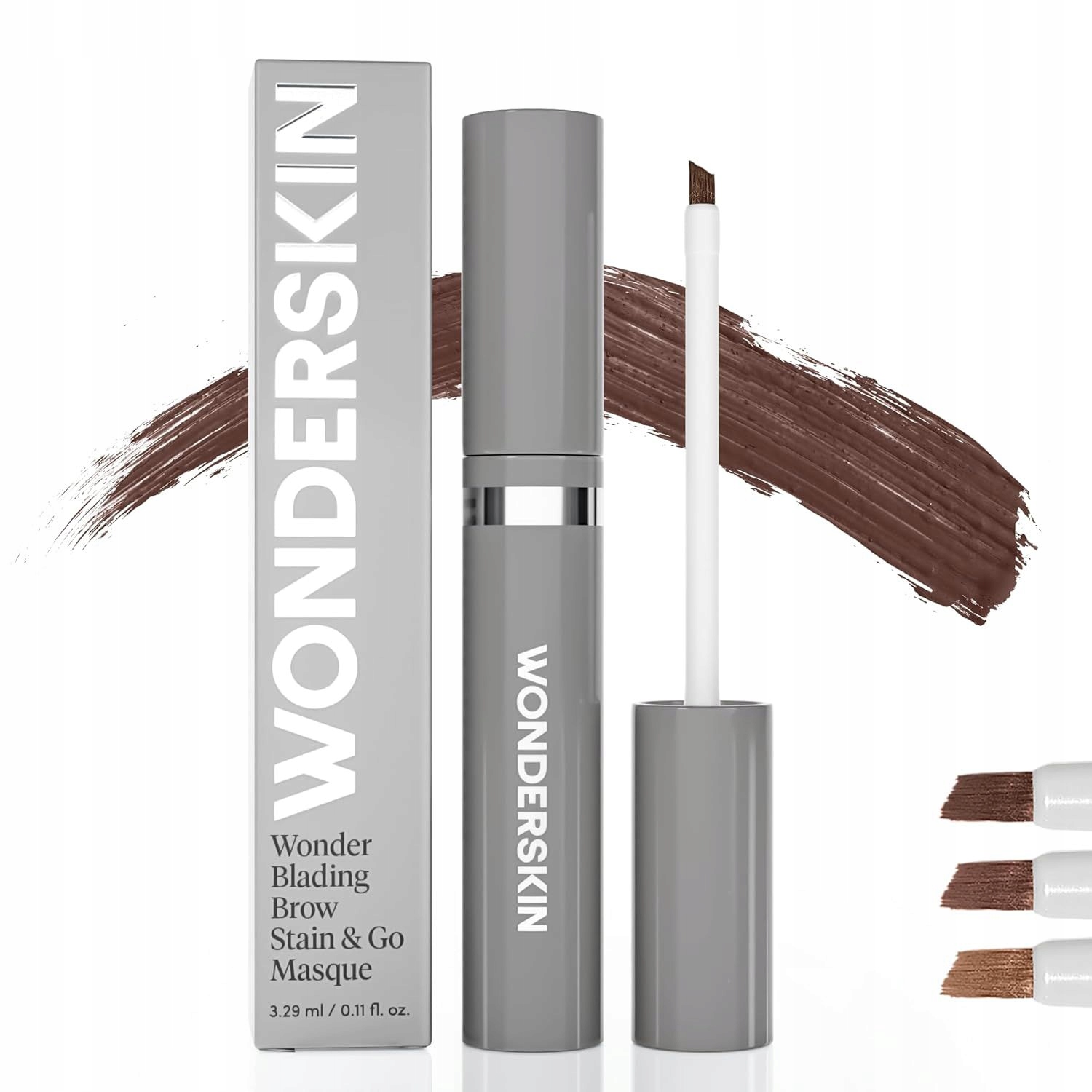 Wonderskin Wonder Blading Brow Stain+go Masque Tmavě Hnědá