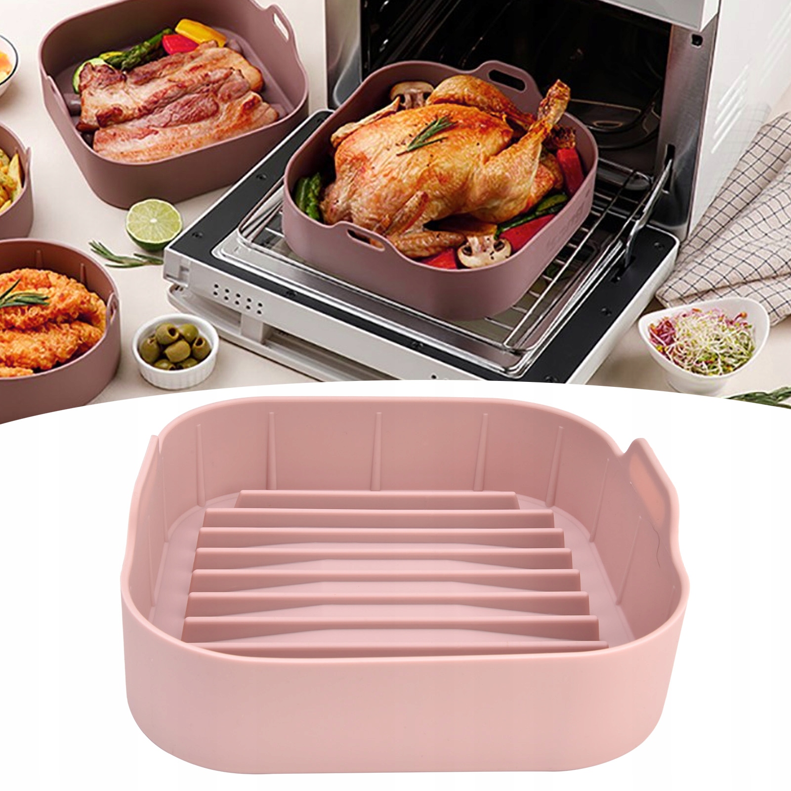 FORMA WYPIEKÓW FRYTKOWNICY SILIKONOWA 20CM Marka bez marki