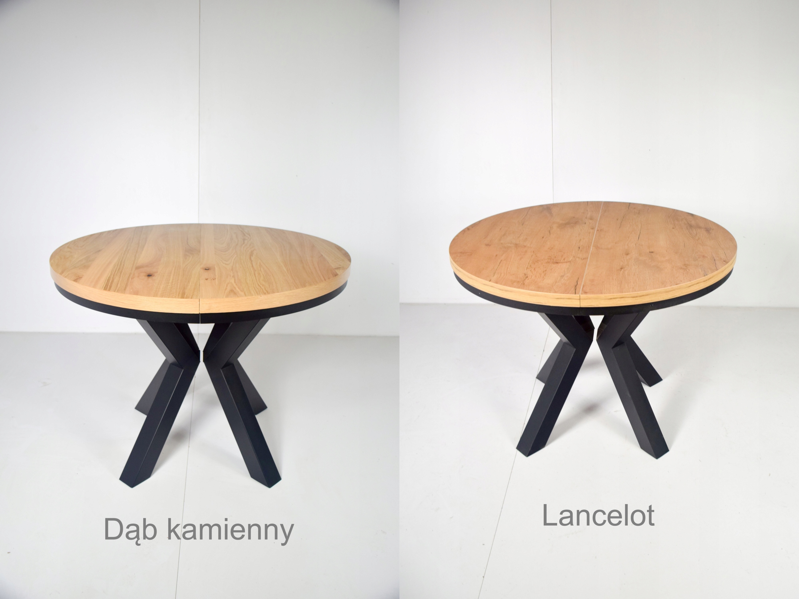 LOFT OKRĄGŁY fi100 3x50 metalowe nogi KOLORY Szerokość mebla 100 cm