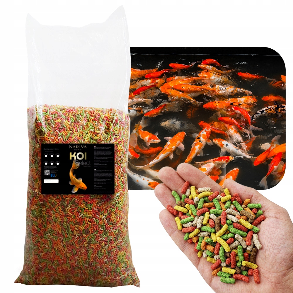 Krmivo pro ryby do jezírka a rybníka Plovoucí tyčinky MIX 40L 4 kg
