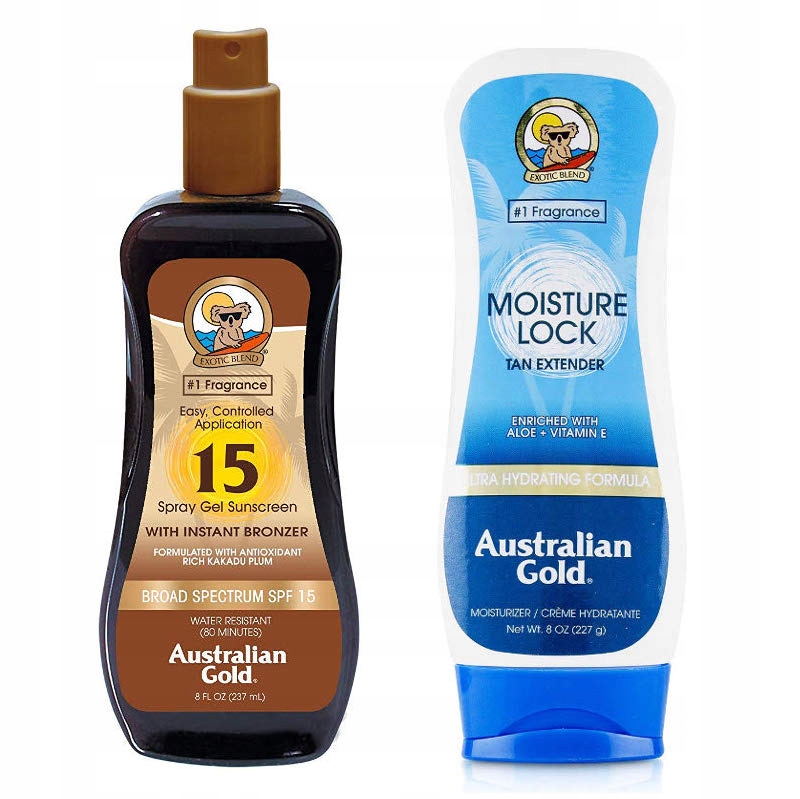 Australian Gold Spf 15 Spray Gel bronzer 237 ml balzám po opalování 227 g