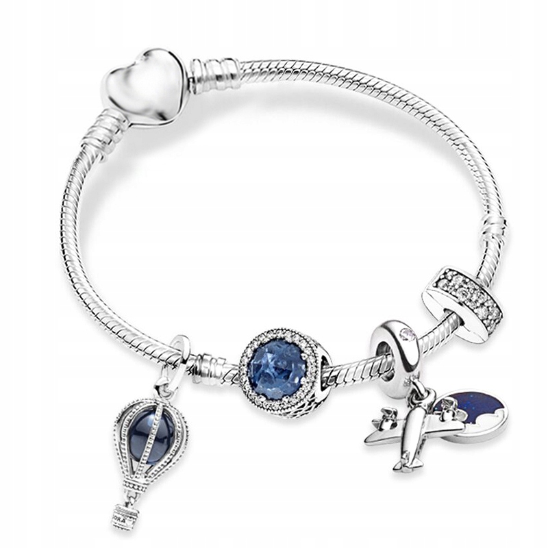 BAOPON 2022 New Silver Color Charm Bracelets