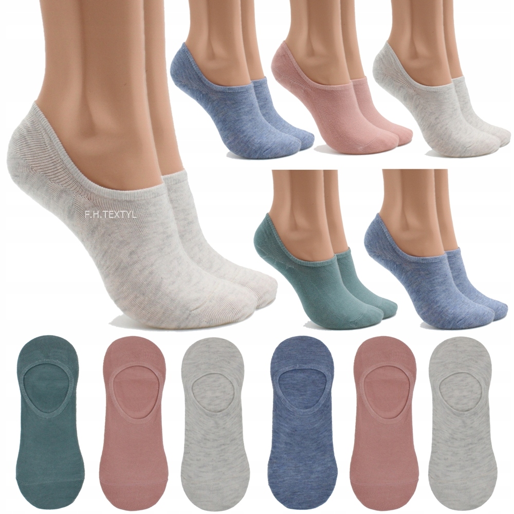 

6x Stopki Bawełniane Skarpety damskie Niskie 39-42