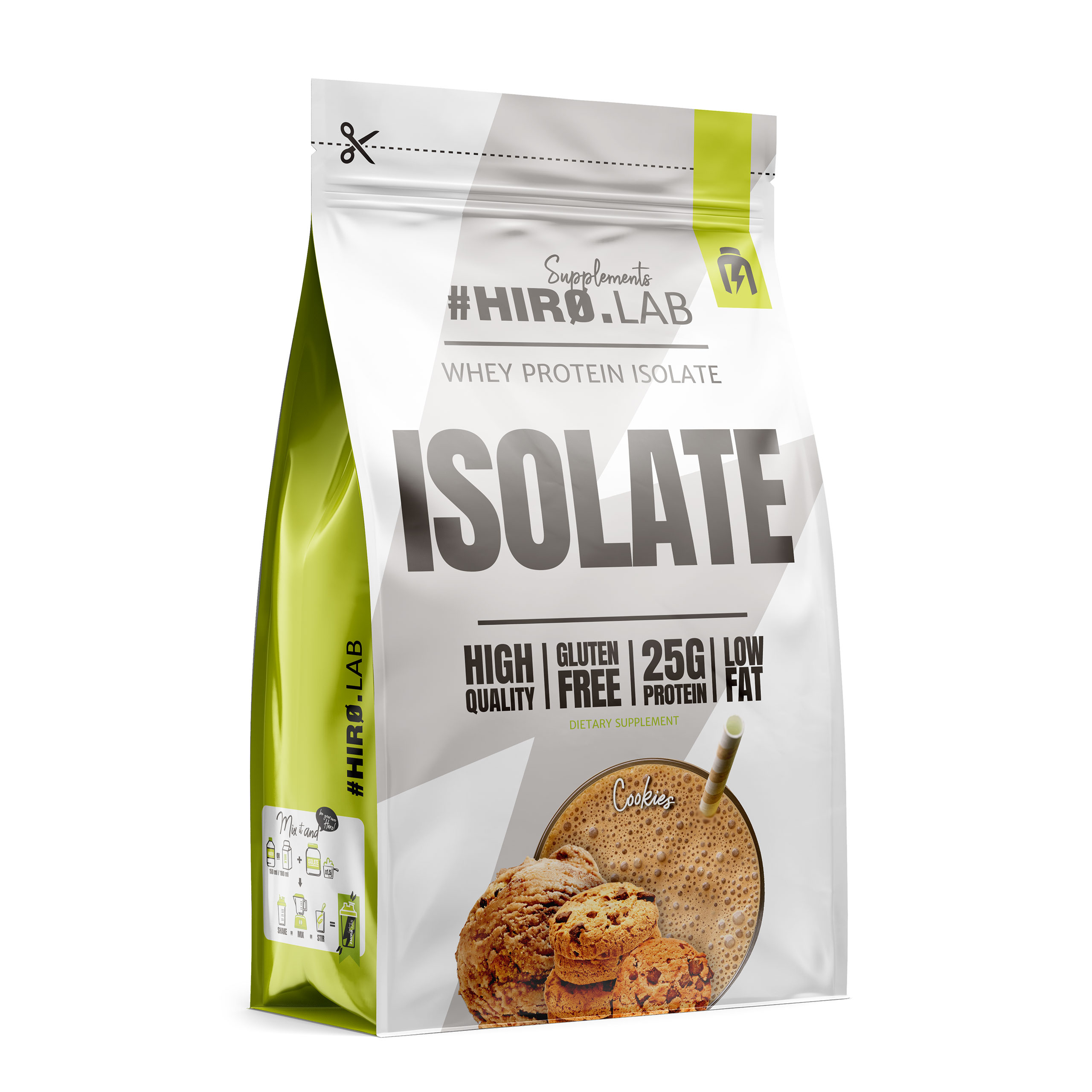 Hiro.Lab Whey Protein Isolate 700g Bílkoviny Izolát Protein Sušenky