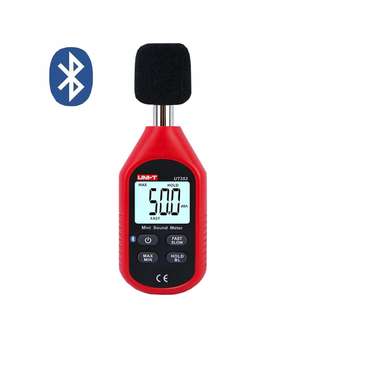 Sonometr Záznamník zvuku Android hluku UT353BT