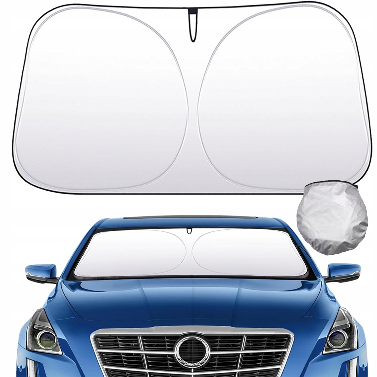 UV OSŁONA PRZECIWSŁONECZNA DO SAMOCHODU AUTA NA PRZEDNIĄ SZYBĘ MATA